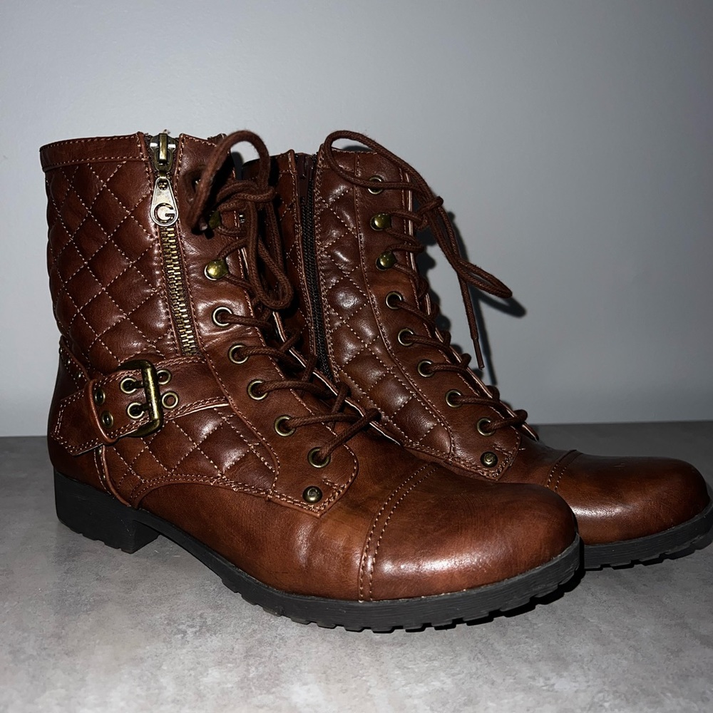 Women’s G By Guess Combat Boots - Size 9